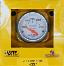 Auto Meter 4337 Ultra Lite Electric Water Temperature Gauge Temp 100 - 250 Deg