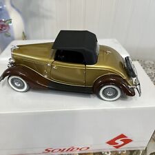 New Solido 1934 Ford Roadster Echelle Gold Die Cast 119 Scale