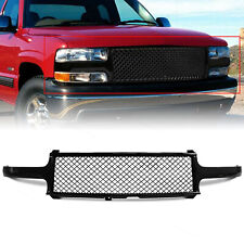 Black Mesh Front Hood Grill Grille For 99-02 Silverado 00-06 Tahoe Suburban