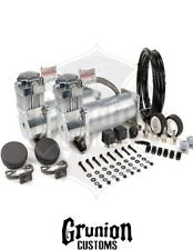 Viair 450c Silver Dual Pack Compressors Kit Air Bag Suspension Lowrider Customs