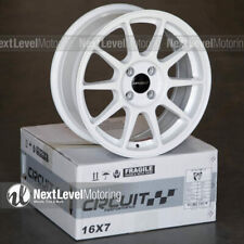 Circuit Cp23 16x7 4-100 35 Gloss White Wheels Type R Style Fits Honda Civic Jdm