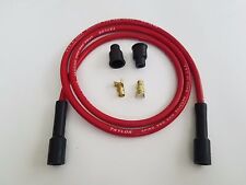 40 Straight Universal Red Silicone Spark Plug Wire 8mm Kit Suppression Core