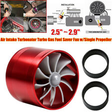 Air Intake Turbonator Turbo Gas Fuel Saver Fan Wsingle Propeller Rubber Holder