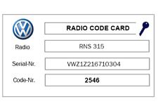 Vw Radio Code Volkswagen Radio Unlock Service Pin Decode.