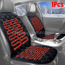 Car Suv Trucks Universal Heated Seat Cover Black 12v For Full Back And Seat