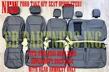 Original Ford Black Leather Seat Upholstery F150 Super Duty New Take Off