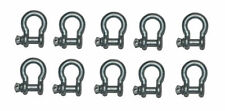 10 Pack 14 Us Type Bow Shackle Hot Dipped Galvanized 666 Pound Wll Boat Marine