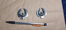 Beautiful Pair Of Chrysler Imperial Eagle Emblems Excellent Condition