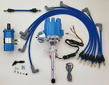 49-53 Ford Flathead 239 255 Small Cap Hei Distributor  Plug Wires Blue Coil