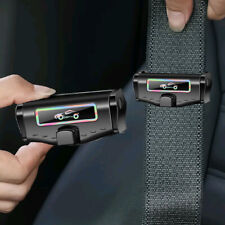 1pair Car Interior Seat Belt Holder Belt Limiter Safety Clip Buckle Parts Black