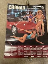 Vintage Dupont Automotive Paint Calendar Ad Posters 25x19 Set Of 11 Dif. Yrs.