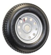 Trailer Tire On Rim St20575d14 14 In. Load C 5 Lug Silver Modular Wheel