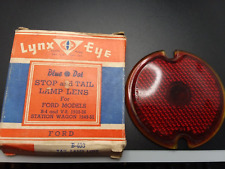 Vintage Ford Lynx Eye Ruby Glass Stop And Tail Lamp Lens B-403 Ford 33-36