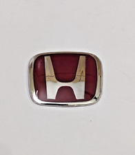 Red Jdm Racing Steering Wheel H Badge Emblem Fits 2008-2023 Civic Fc Fk7 Fe1