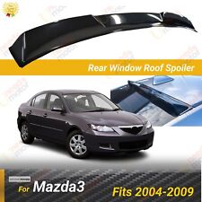 Fits 2004-2009 Mazda3 Abs Gloss Black Rear Roof Window Visor Spoiler Wing