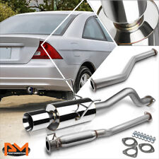 For 01-05 Honda Civic Ex 1.7l Emes 4 Rolled Tip Muffler Catback Exhaust System