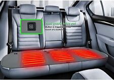 Universal Heated Seat Cover Long Rear Seat Cover Seat Heater Winter Warmer Gray