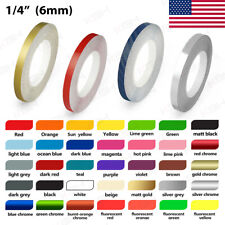 14 Roll Vinyl Pinstriping Pin Stripe Solid Line Car Tape Decal Stickers 6mm