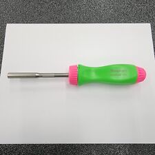 Snap-on Tools Usa Rare Green Pink Ratcheting Screwdriver Wbits Ssdmr4b