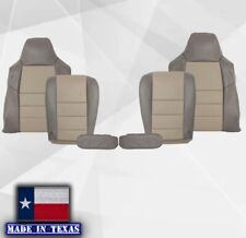2002 2003 2004 Ford Excursion Eddie Bauer Leather Front New Seat Covers Tan Gray