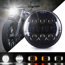 Dot Motorcycle 5-34 5.75inch Led Headlight Projector Halo Ring Drl Turn Signal