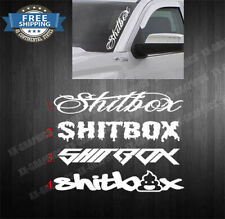 Shitbox Vinyl 22 Decal Sticker Windshield Car Diesel Truck Boost Turbo Jdm