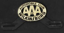 Vintage Aaa Automobile Club Wilkinsburg License Plate Topper