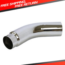 Diesel Exhaust Chrome Turndown Elbow Tip 5 Inch Inlet 6 Outlet 23 Long