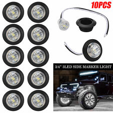 10x 34 White Led Rock Light Pods Underbody Lamps For Jeep Off Road Truck Atv