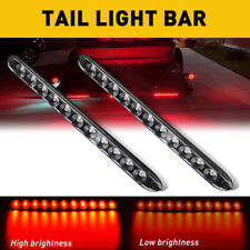 2x 15 Red 11 Led Sealed Truck Trailer Strip Brake Rear Stop Turn Tail Light Bar