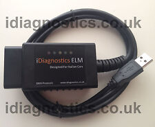 Modified Alfa Fiat Diagnostic Cable Multi Ecu Scan Elm Obd2 Can Ecu Can