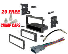 Complete Radio Stereo Install Dash Kit Wiring Harness Antenna Adapter Crimps