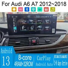 12.3 Android Navigation Car Gps Stereo Radio Wifi Carplay For Audi A6 C7 A7 Mmi