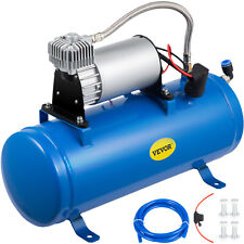 Air Compressor With 6 Liter Tank 150 Psi Dc 12v Train Horns Truck Rv 1.6 Gallons
