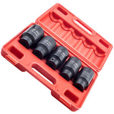 5x 6 Point 12 Drive Deep Spindle Axle Nut Socket Set 33mm-34mm-35-36-38mm