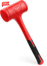 Yiyitools Dead Blow Hammer-45oz3lb Red And Black Shockproof Design No Rebou