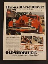 1939 Oldsmobile With Hydra-matic Drive Print Ad 14x10 Advertisement