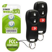 2 Replacement For 2007 2008 2009 2010 2011 2012 2013 Nissan Versa Key Fob Remote