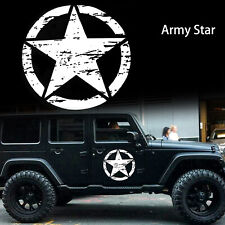 Distressed Army Star Body Hood Decoration Bumper Sticker For Jeep Wrangler