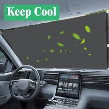 Car Retractable Shade Visor Auto Front Windshield Uv Protection Sunshade Cover