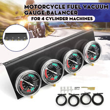 Motorcycle Fuel Vacuum Carburetor Synchronizer Gauge 4 Cylinder Carb Sync Tool
