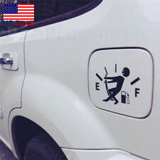 1pc Funny Car Vinyl Sticker High Gas Consumption Decal Fuel Gage Empty Black