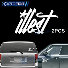 8 X 4 Durable Long Lasting Euro Sport Style Fatlace Illest Logo Decor Decal