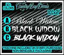 Black Widow Vinyl Decal Sticker Spider Turbo Boost Diesel Truck Jdm Car Stance