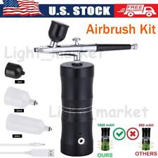 Portable Air Compressor Kit Airbrush Paint Spray Gun Nail Art Tattoo Airbrush