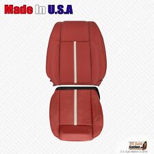 2012 2013 Ford Mustang Gt Coupe Driver Bottom Top Genuine Leather Cover Red
