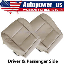 For 1998-2007 Toyota Land Cruiser Both Side Bottom Seat Cover Leather Ivory Tan