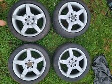 Mercedes Wheels Set Of 4 Amg 17 Used But Repairable Road Rash