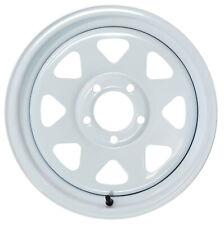 Trailer Wheel Rim 14x5.5 5-4.5 White Spoke 2200 Lb. 3.19 Center Bore 75psi