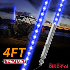 4ft Led Whip Light Blue Antenna Light Bar For Rzr Polaris Off-road 4x4 Atv Utv
